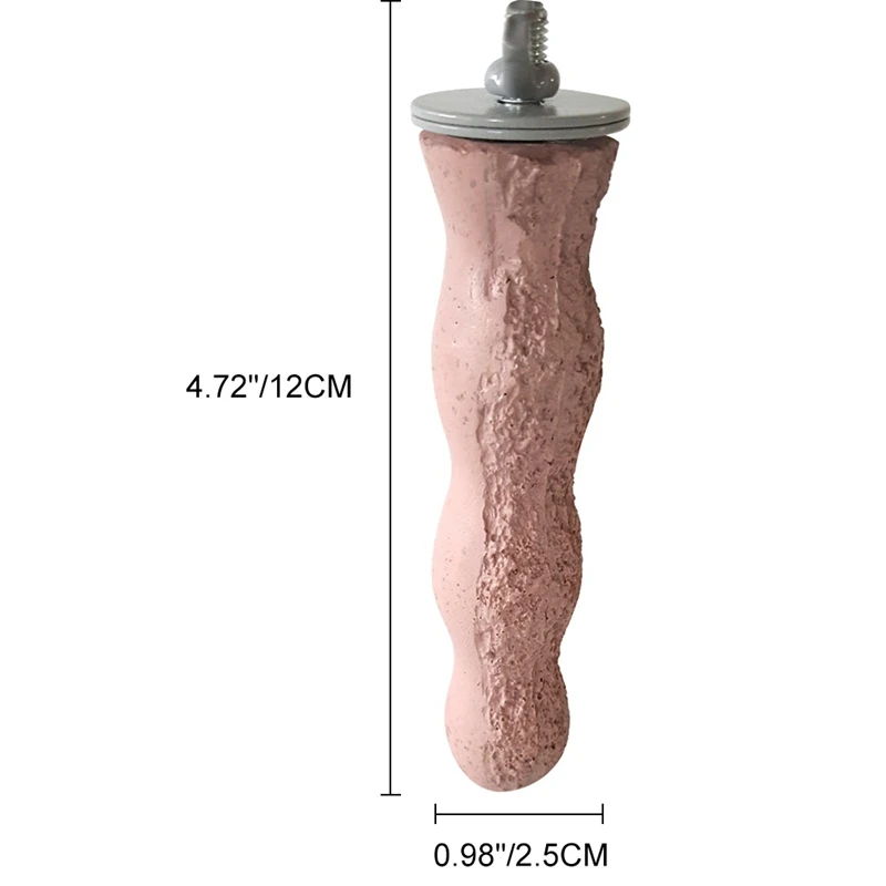 Прочный Маленький игрушки для домашних птиц грубый всплывающий прыжки стоя палка шлифовальный камень клетка для попугая подвесной Декор Y