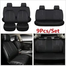 

Details about 9pcs Luxury Leather Car Seat Covers Universal Seat Cushion Cover Car Accessories