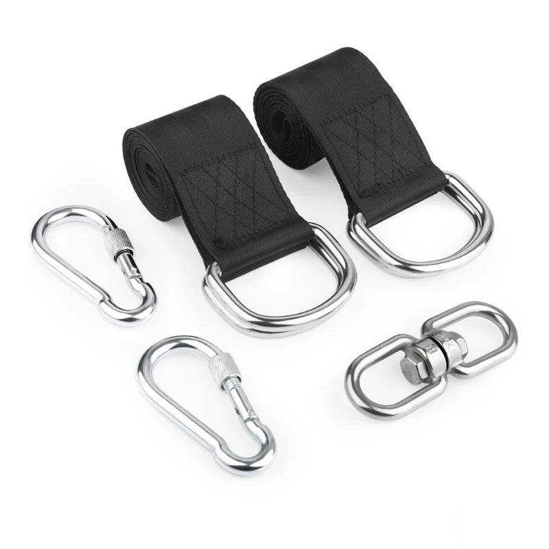 

1 Pc Outdoor Tree Rotary Swing Pendant Hammock Fixed Straps Belt Rope 150cm Long Home Garden Supplies