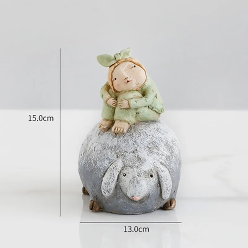  Nordic Creative Children Decor Ornaments Imitation Clay Sculpture Fairy Tale Ornaments Living Room  - 33059991402