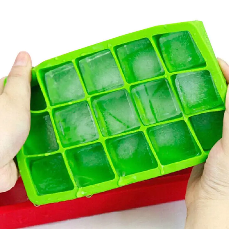 Сетки Пищевой Силиконовый поднос для льда фруктовый лед производитель кубиков DIY креативная маленькая форма для льда квадратная форма кухонные аксессуары