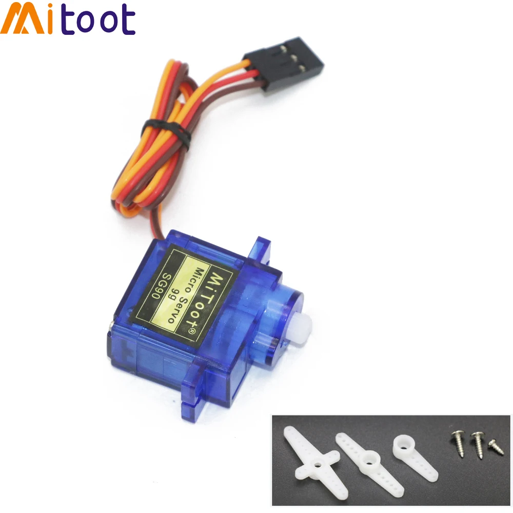 2 шт./лот Mitoot Rc Мини Микро 9g 1,6 кг сервопривод SG90 Для RC 250 450 Вертолет самолет автомобиль лодка для Arduino