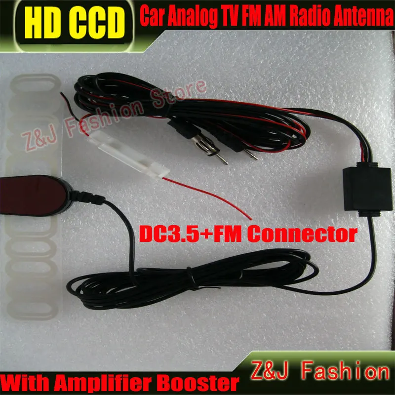 

Free shipping Car DVD NAVI Auto Analog TV Radio FM AM Antenna for GPS DVBT TMC Navigation 2Din DC3.5+Fm connecter
