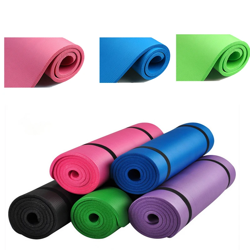 Colourful Yoga Mat For-fitness Non Slip  For Man Girl Gym Sport Dance Losing Weight Folding Pad Mats 10MM 5 Colour