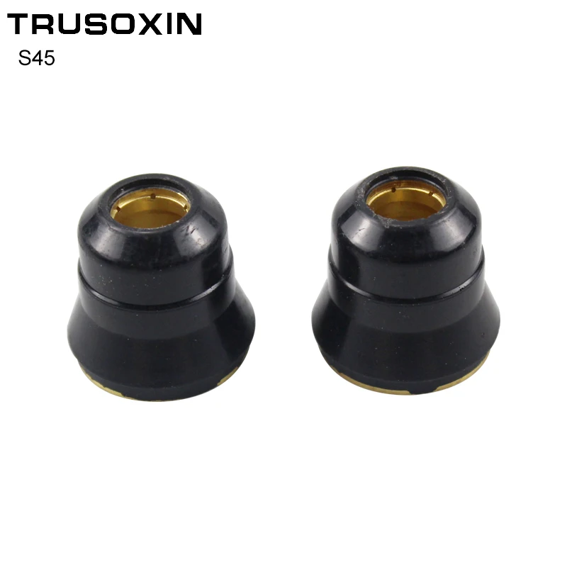

2PCS Plasma Cutter S45 Torch Trafimet Consumables Retaining Nozzle Cap PC0116