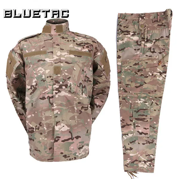 CP Bluetooth тактический BDU боевые брюки+ куртка набор 65/35 поли/хлопок Рип стоп - Цвет: CP