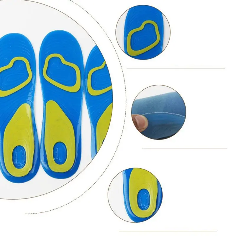 1 пара обуви Pad спортивные перчатки для упражнений высокие эластичные амортизирующие силиконовые вырезать Ортопедическая подушка Военная Униформа дезодорант стельки