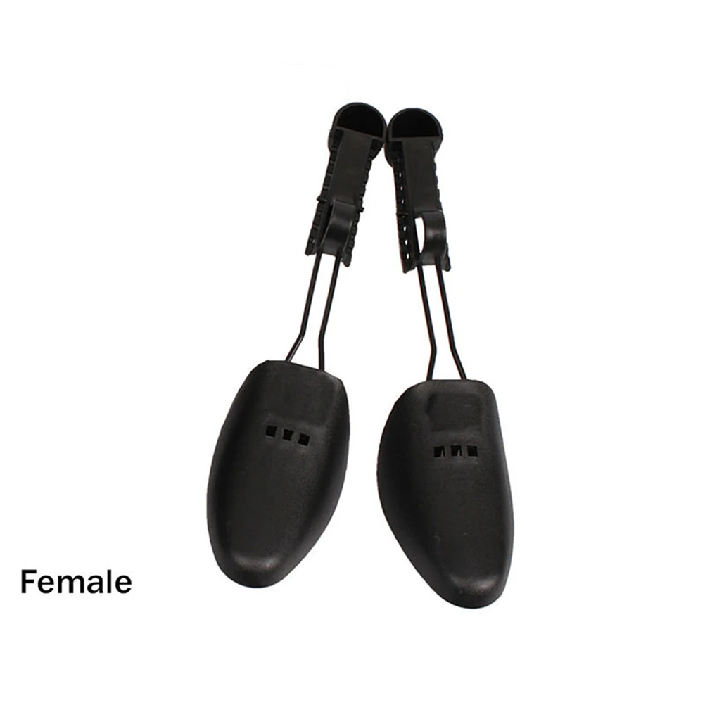Высокое качество 1 пара Для женщин Для мужчин Пластик разнашиватель обуви 2-полосная растягивающее приспособление для обуви дерево черный