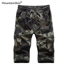 Горные мужские летние повседневные шорты до колена, военные хлопковые камуфляжные шорты с несколькими карманами, мужские брендовые шорты LA728