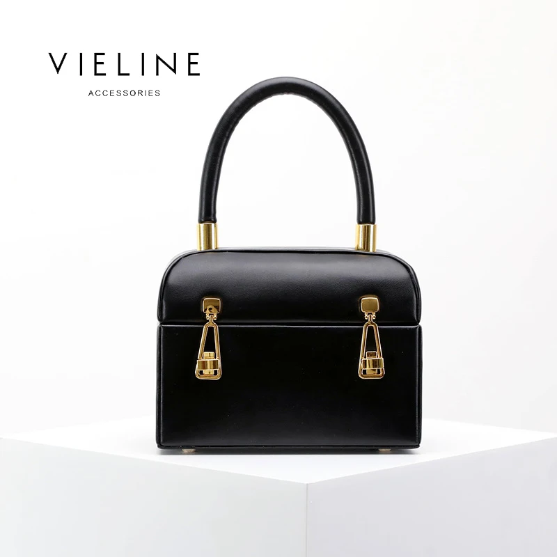 

VIELINE women genuine leather box Bag, Women real leather tote Bag ,Handbag For Women Bag ,free shipping