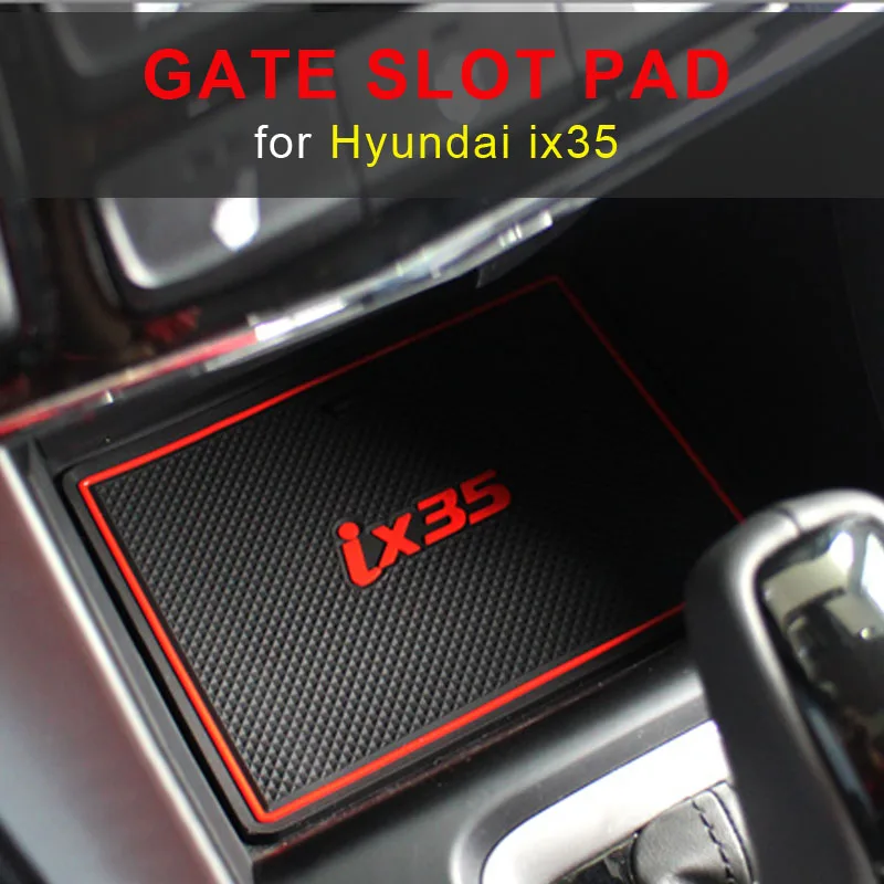 

Car Door Groove Mat for For Hyundai IX35 2009-2015 Non-slip Mats Interior Door for IX35 2018-2019 RED WHITE
