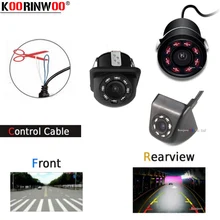 Koorinwoo Multifunzionale Interruttore Filo CCD Anteriore Forma/Auto Videocamera vista posteriore/Laterale della Macchina Fotografica Dello Specchio Video Inverso Dell’automobile di Assistenza Al Parcheggio