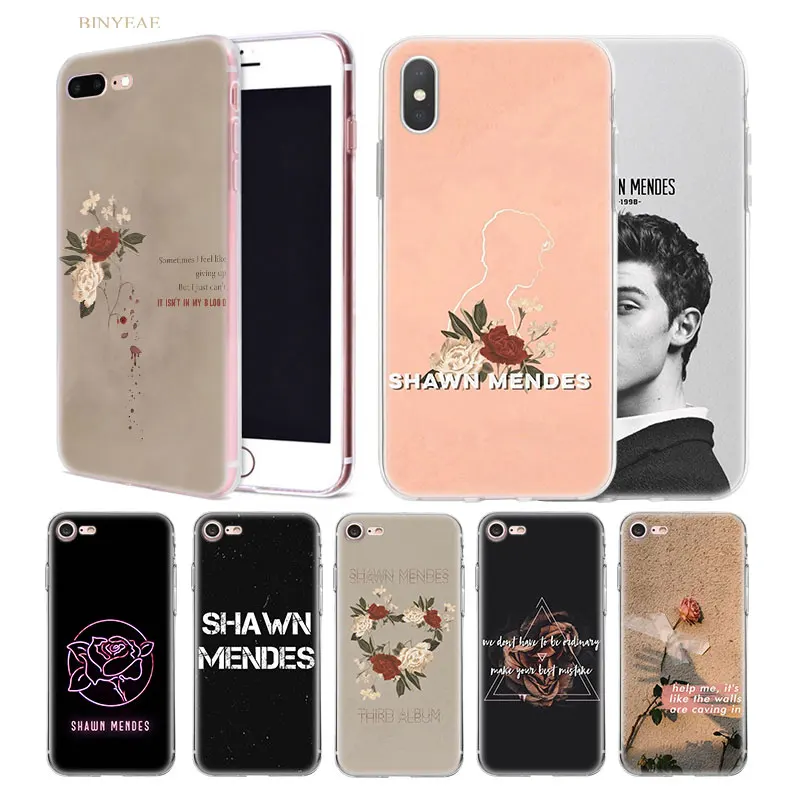 

Singer Shawn Mendes 98 TPU Phone Case Cover for iphone X XS XR XS Max 5 5SE 5C 6 6S 7 7S 8 Plus 10 11 Pro Transparent Soft shell