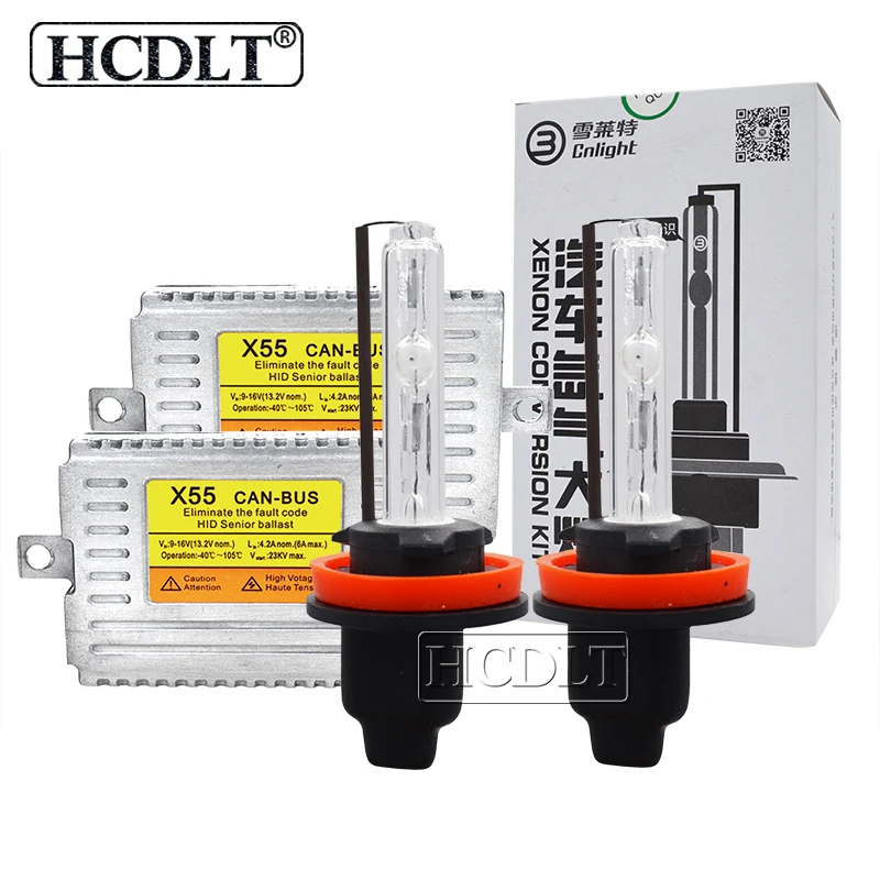 HCDLT Car Light Xenon H7 55W Cnlight Fast Bright Canbus HID Headlight Kit Cnlight D2H H1 H3 HB3 HB4 H11 55W Canbus Ballast Kit (2)