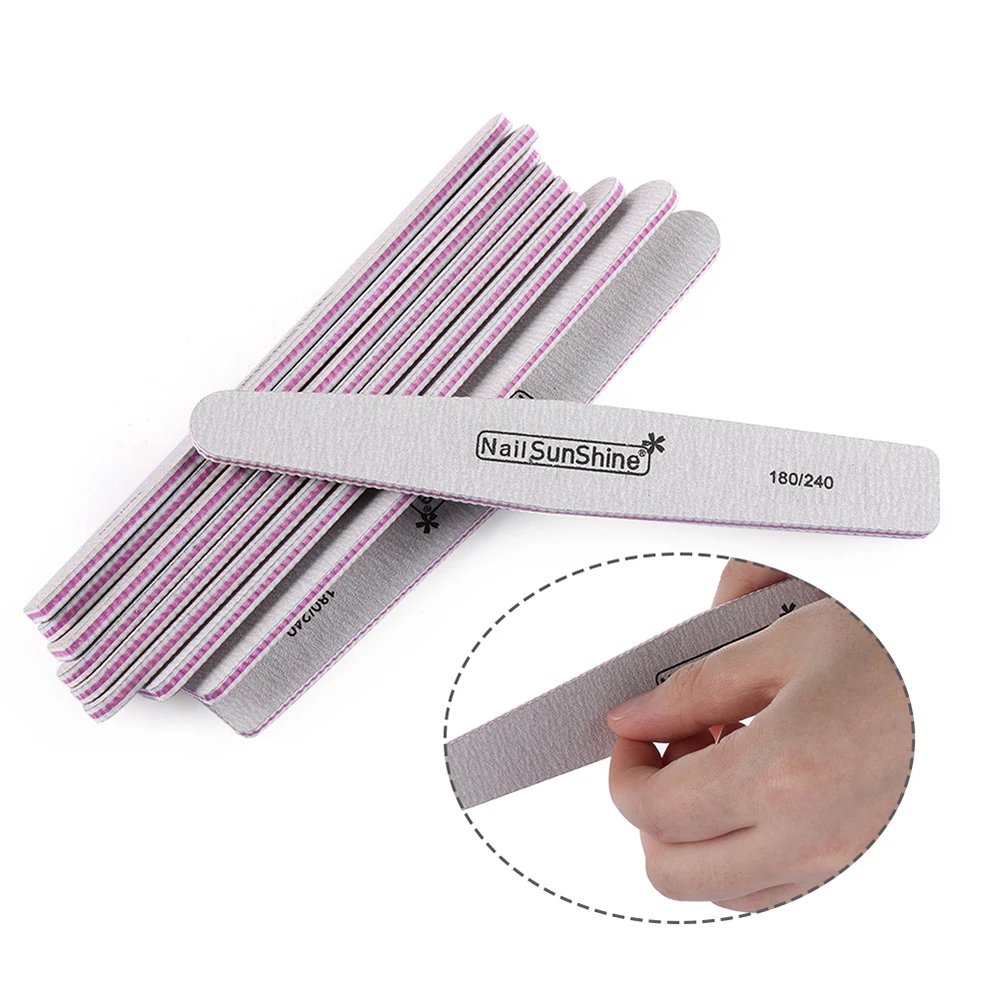 

1 pc Professional Nail Files DIY Manicure Buffing Polish Tool 180/240 Wooden Sanding Buffer Block Pedicure Grey Boat Buffer