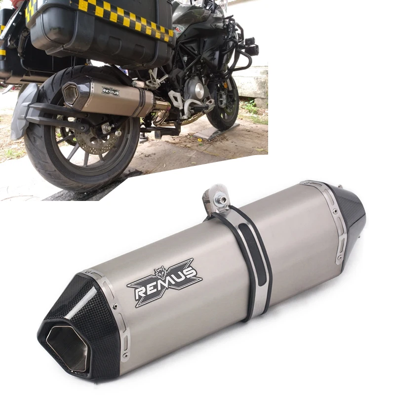 Универсальный 51 мм выхлопная труба мотоцикла с глушитель мото велосипедный