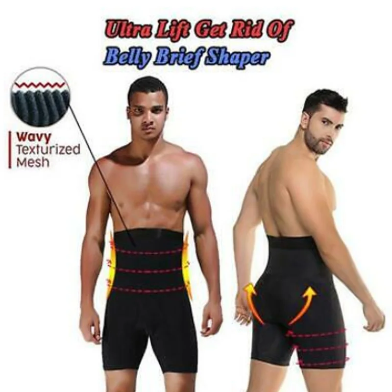 

Men Ultra Lift Slimming Body Shaper Tummy Boxer High Waist Brief Panties 19ing