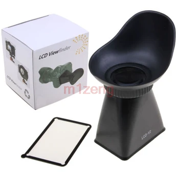 

v2 3" LCD Viewfinder extender 2.8X eyecup hood For Canon 550D 5DIII 5D3 5D4 GH1 GH2 GF5 Nikon D90 camera