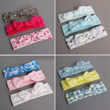 2017 Brand New Beauty 3Pcs Baby Girls Infant Toddler Flower Bow Headband Lovely Hair Band Accessories 0-3T
