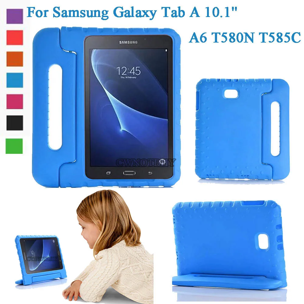 Детская ударопрочная сумка с ручкой для Samsung Galaxy Tab A 10 1 дюймов T580 T585 EVA пена