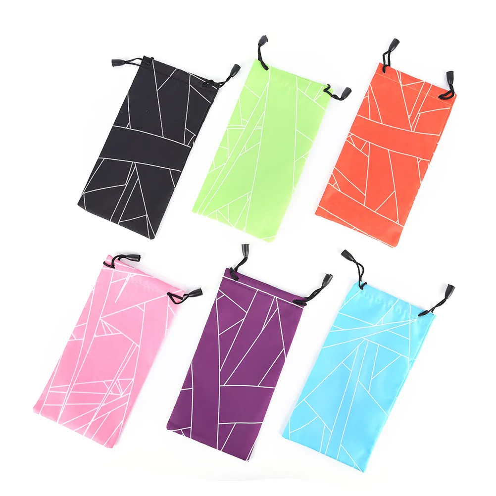 Sunglasses Bag Pouch Soft Cloth Cleaning Optical Glasses Case Eyewear Accessories Random Color 17x 8cm 5Pcs | Аксессуары для