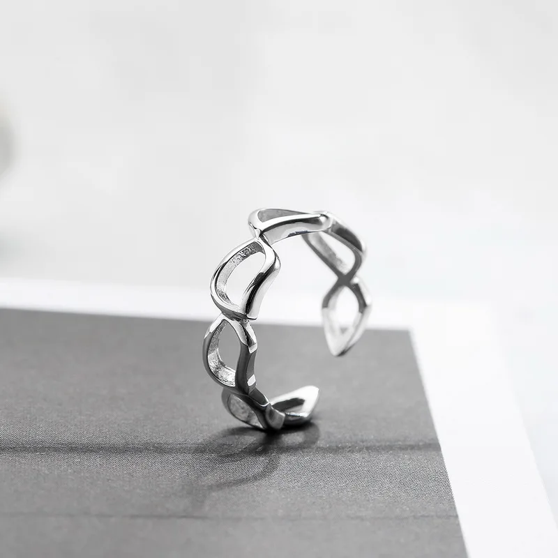 

Bonsoir Trendy Sliver Ring Women Best Birthday Gift