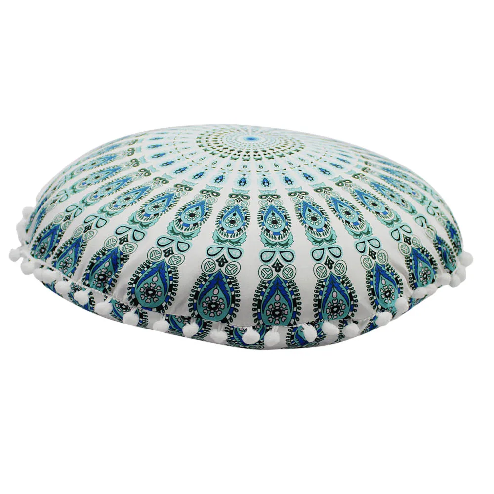Gajjar Новинка 43*43 см напольные подушки с индийской мандалой круглые Boho Чехлы для подушек текстильный чехол для подушек Прямая поставка