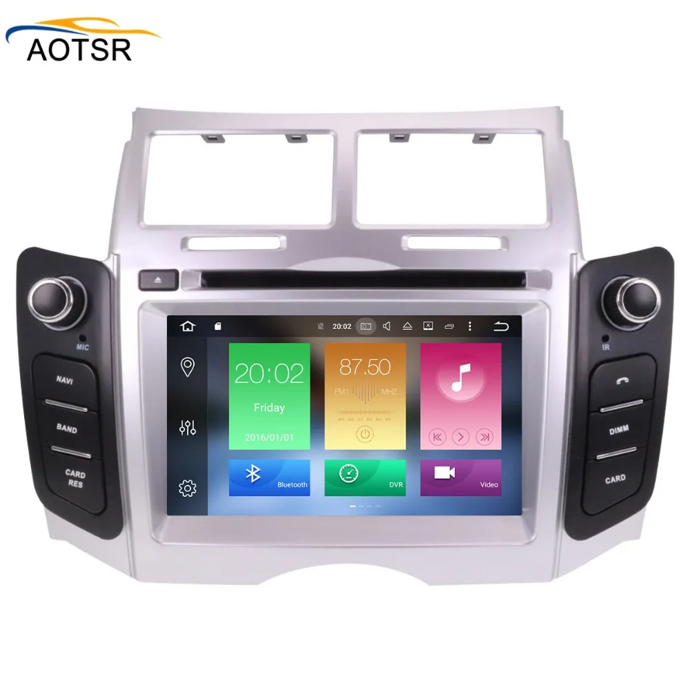 Top Android 8.1 Car DVD multimedia Player For Toyota Yaris 2005 2006 2007 2008 2009 2010 2011 car radio stereo with gps navigation 1