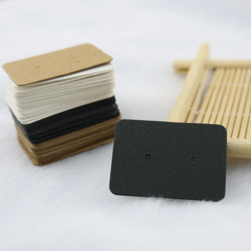 

Wholesale Earring Paper Tag 2.5x3.5cm Ear Studs Jewelry Display Cards 1000pcs 3 Color To Choose Can Custom LOGO Paper Price Tag