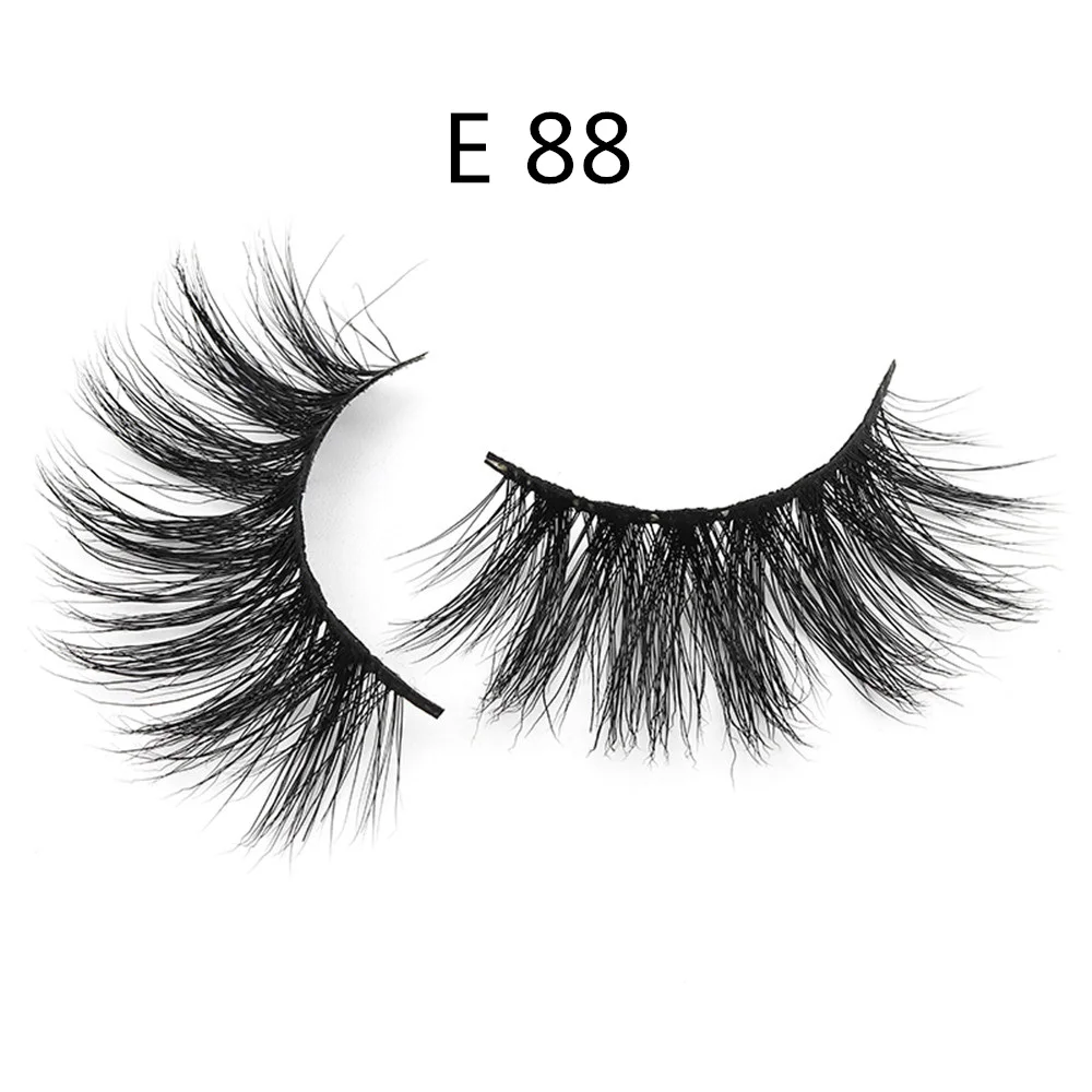 Veyelash, 3D норковые ресницы, натуральные, ручная работа, объемные, мягкие ресницы, длинные, для наращивания ресниц, натуральный мех норки, ресницы для макияжа E11 E09 - Цвет: E88
