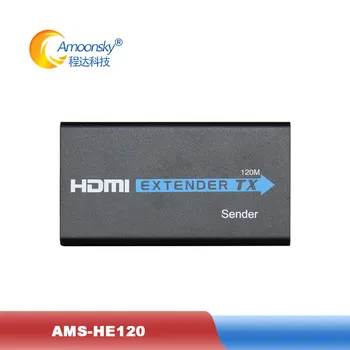 

HDMI Extender AMS-HE120S HD 1080P extend 120m support 1920*1080P@60hz CTA5e CAT6 net cable 5.1G hight broadband transmission