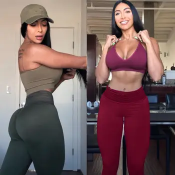

Active Womens Compression Fitness Skinny Elastic Leggings High Waist Long Pants Workout Wear Suits
