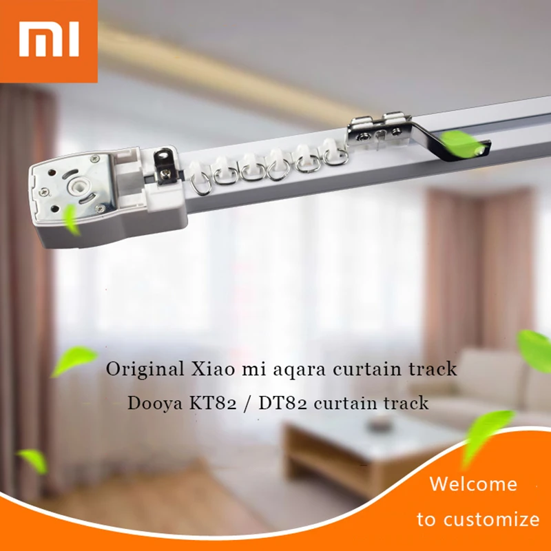Original xiaomi aqara/DooyaKT82/DT82 curtain motor canbe customized super silent electric curtain track, suitable for smart home