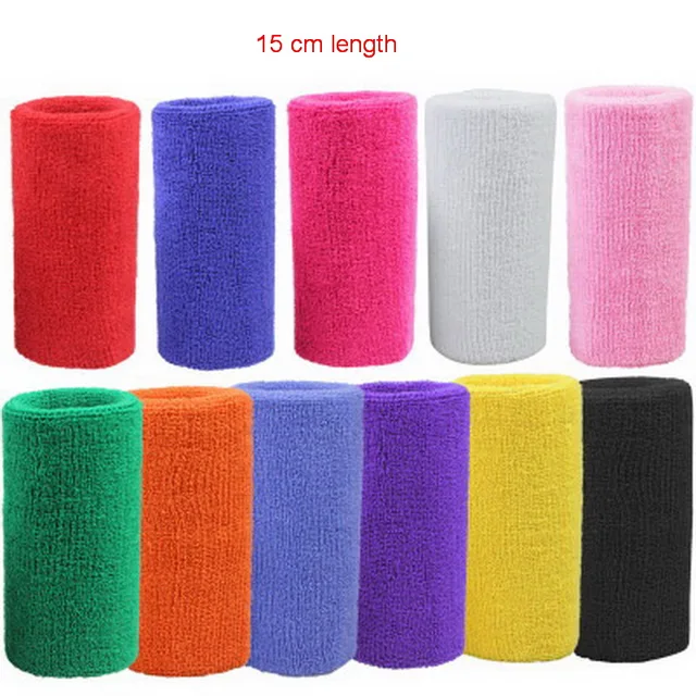 1Pcs Wrist Sweatband Tennis Sport Wristband Volleyball Gym Wrist Brace Support Sweat Band Towel Bracelet Protector 8 /11 /15 cm 6