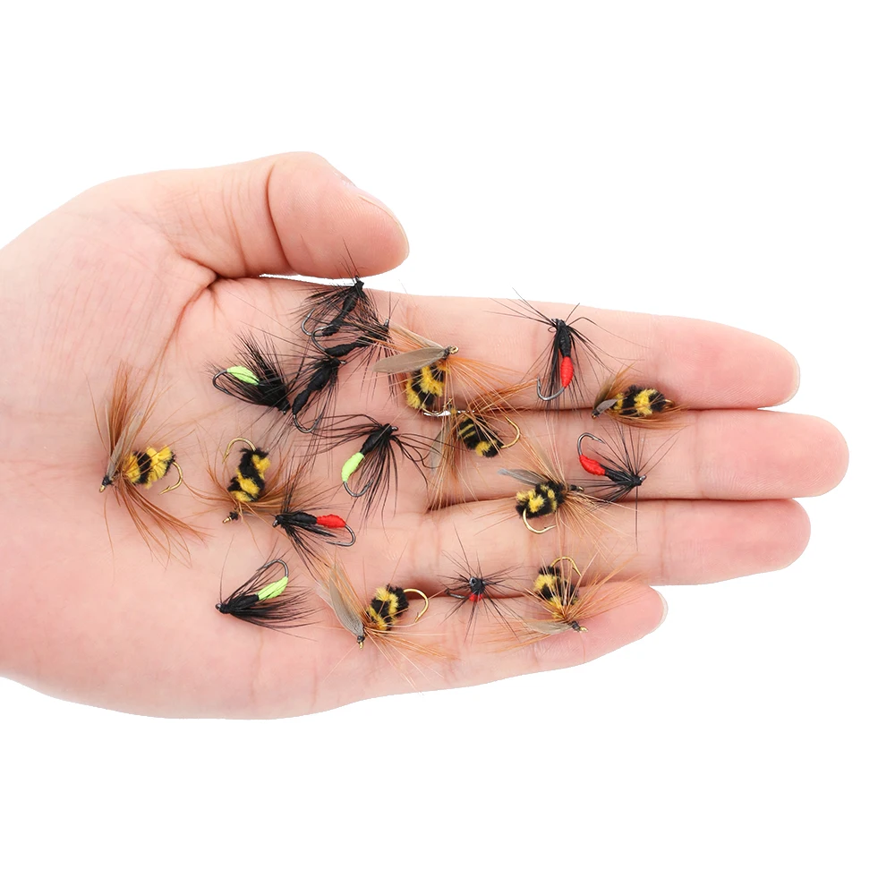 

10Pcs Artificial Bee/Ant Fishing Lures Hook Bionic Bait Bumble Fishing Tackle #10 Insect Fly Trout Sea Soft Fishing Accessories