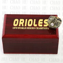 Year 1970 MLB Baltimore Orioles World Series Championship Ring 10-13Size Fans Gift With High Quality Wooden Box