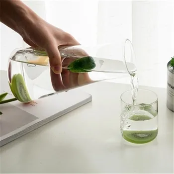 

High temperature resistant borosilicate glass cold water bottle cup flower tea juice cup household cup