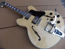 Freies Verschiffen Neue Ankunft 1959 Halb Hohlen E-gitarre ES 335 355 Maple Top Natürliche Holz Beste Qualität 101210
