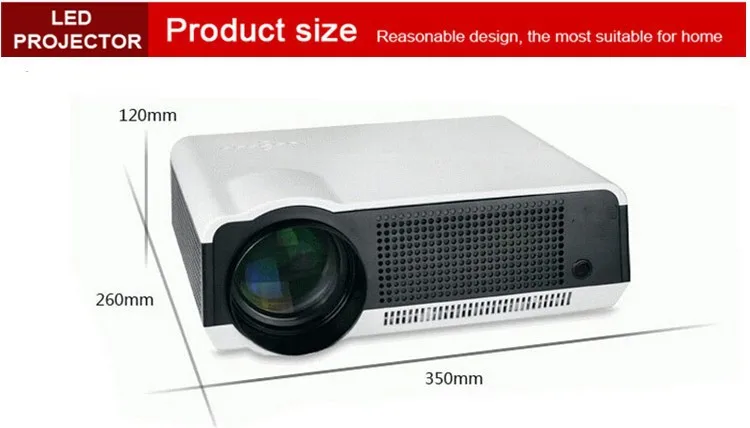 Free shipping !Best 5500Lumens  Digital TV Led Projector 1080P Android 4.4.2 WiFi Smart HD LCD Video 3D Proyector for European