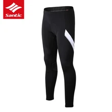Santic велосипедные брюки мужские зимние ветрозащитные теплые MTB дорожный велосипед брюки 4D мягкие теплые флисовые велосипедные длинные брюки бермуды Ciclismo