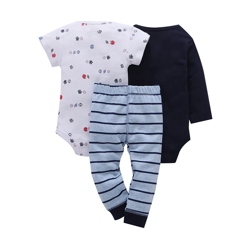 Comprar Trajes de cuerpo de marca para niños 3 uds. Cuerpo infantil lindo de algodón ropa de lana bebé niño niña Bodysuits 2019 nueva llegada envío gratis