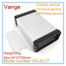 4 шт./лот электронный усилитель аппарат 6063-T5 алюминиевая распределительная коробка 54*23*80 мм серебристого цвета ABS пластиковый протектор