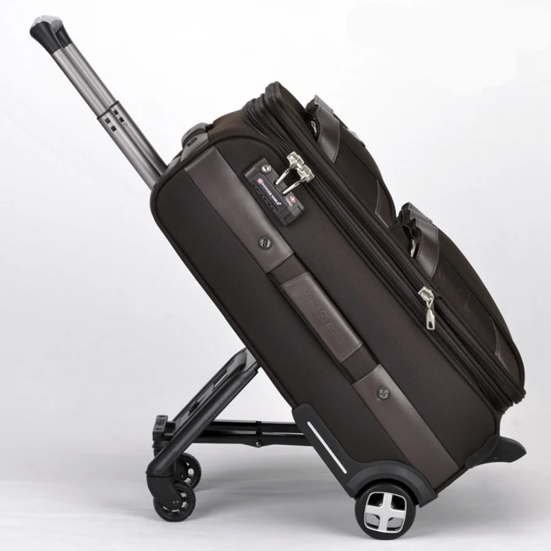 KAWEIDA, мужская деловая сумка на колесиках, скейтборд на колесиках, многофункциональная креативная дорожная сумка, чемодан для скейтборда, колеса