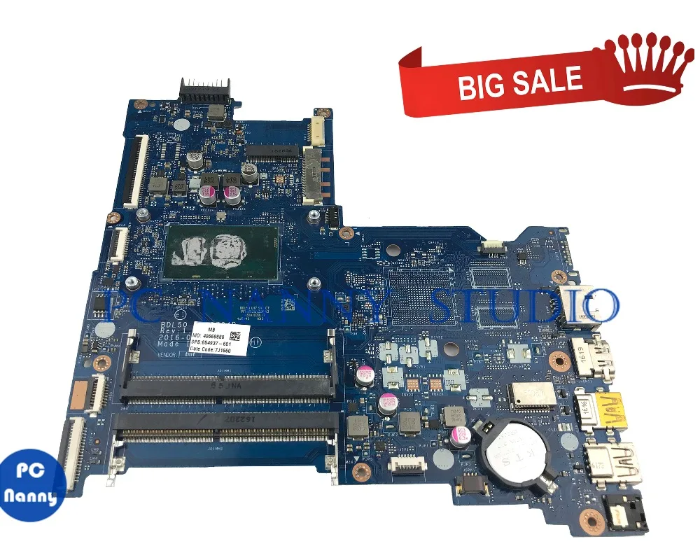 ^Cheap PCNANNY 854937-601 854937-001 BDL50 LA-D704P for HP 15-AY laptop motherboard I5-6200U tested ^Cheap PCNANNY 854937-601 854937-001 BDL50 LA-D704P for HP 15-AY laptop motherboard I5-6200U tested