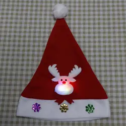 Милые KidReindeer Снеговик Кепки вечерние Свадебные украшения развеселить Рождественская шапка детская Санта Клаус