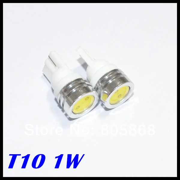 100 шт. T10 1 Вт 194 168 SMD высокой Мощность LED W5W 1 Вт автомобиля Лампочки просвет Парковка свет индикатор Настольная лампа белый