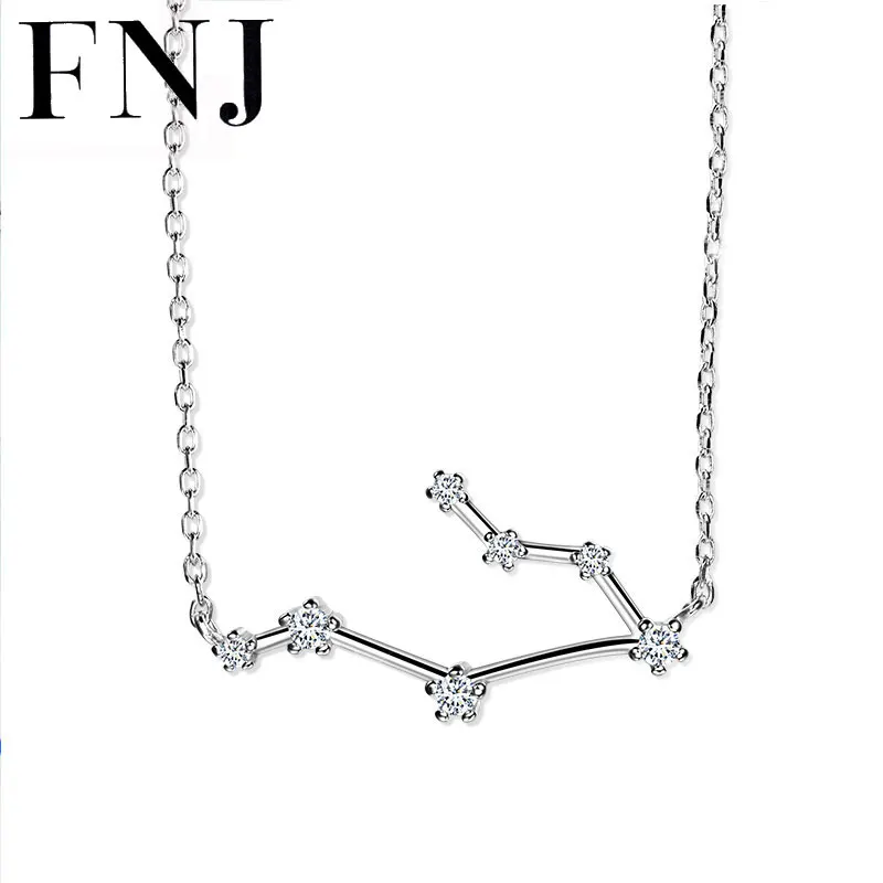 FNJ Twelve подвеска Созвездия ожерелье 925 серебро Стрелец Козерога Рак рыбы 40 45 см