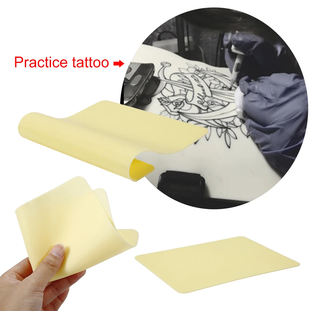

ATOMUS 1pc Fake Skin Permanent Makeup Eyebrow Lips Eyeline Blank Tattoo Practice Skin Sheet For Tattoo Training Silicon Skin