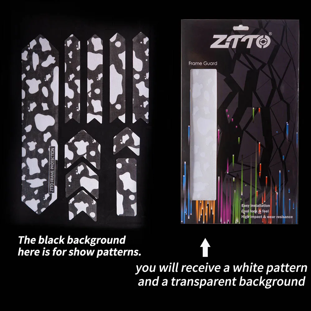 ZTTO 3D MTB велосипедная Рама Защита от царапин наклейки горная дорога велосипедная Рама защита от краски съемный водостойкий протектор
