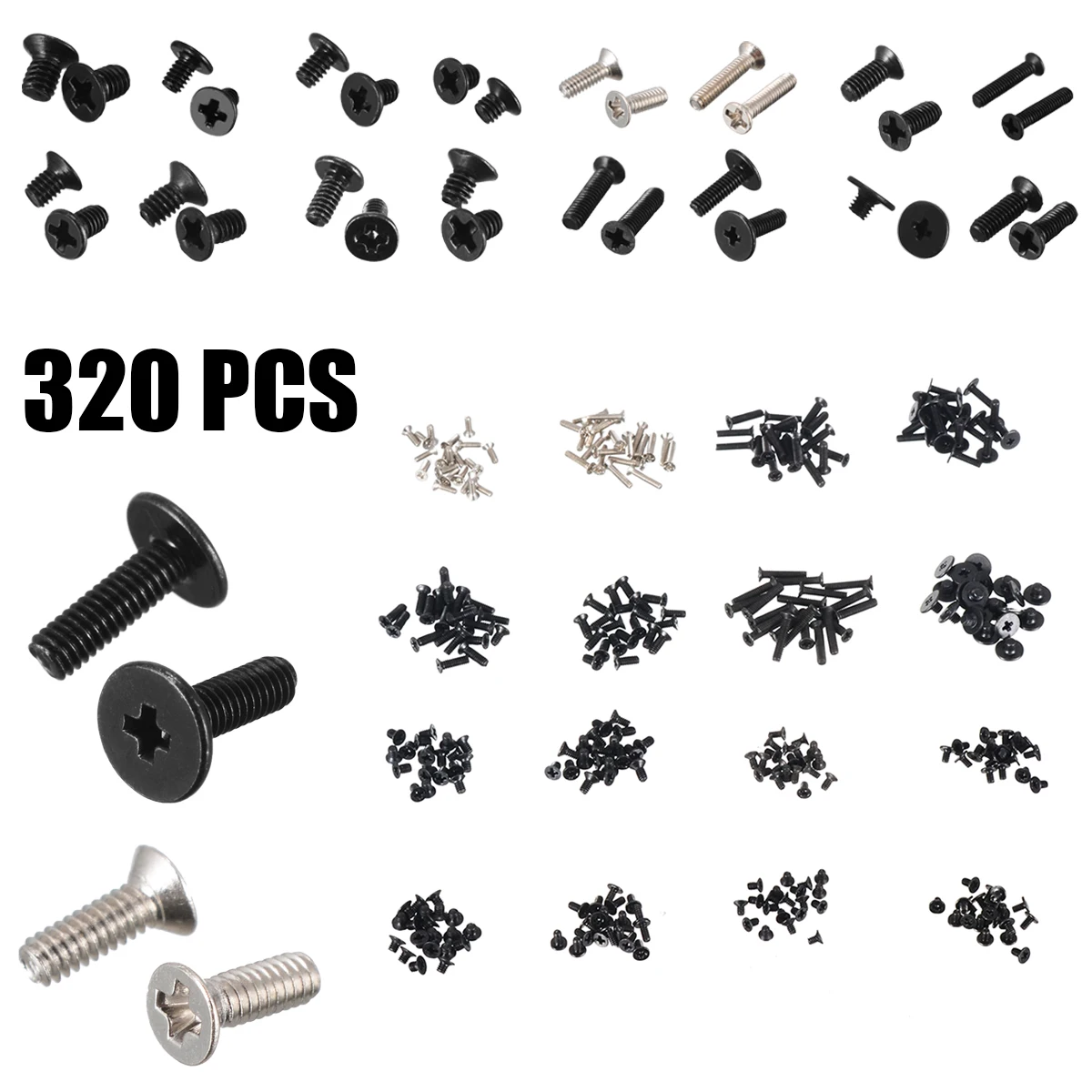 320pcs/set Assorted Computer Repair Screw Kits Laptop Notebook Screws for IBM HP SONY TOSHIBA DELL THINKPAD SAMSUNG